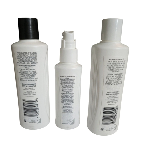 Nioxin Scalp Relief Sensitive Thickening Kit New Set of 3 - Picture 3 of 3